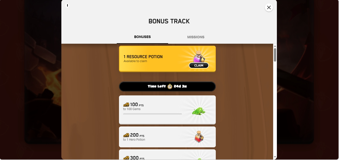Monthly Resource Potion