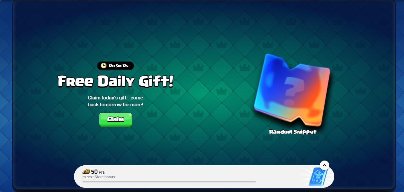Clash royale daily reward offer